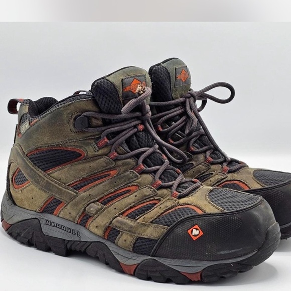 Merrell Work Boots, Moab Vertex Mid WP CT, Size 11 - Picture 3 of 8